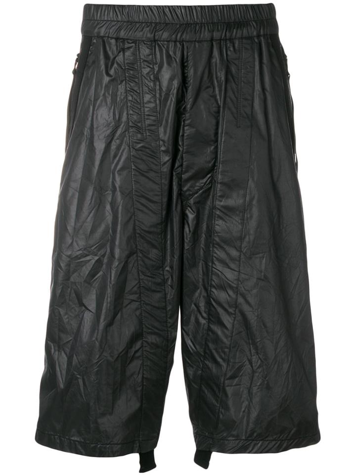 Julius Drawstring-detail Shorts - Black