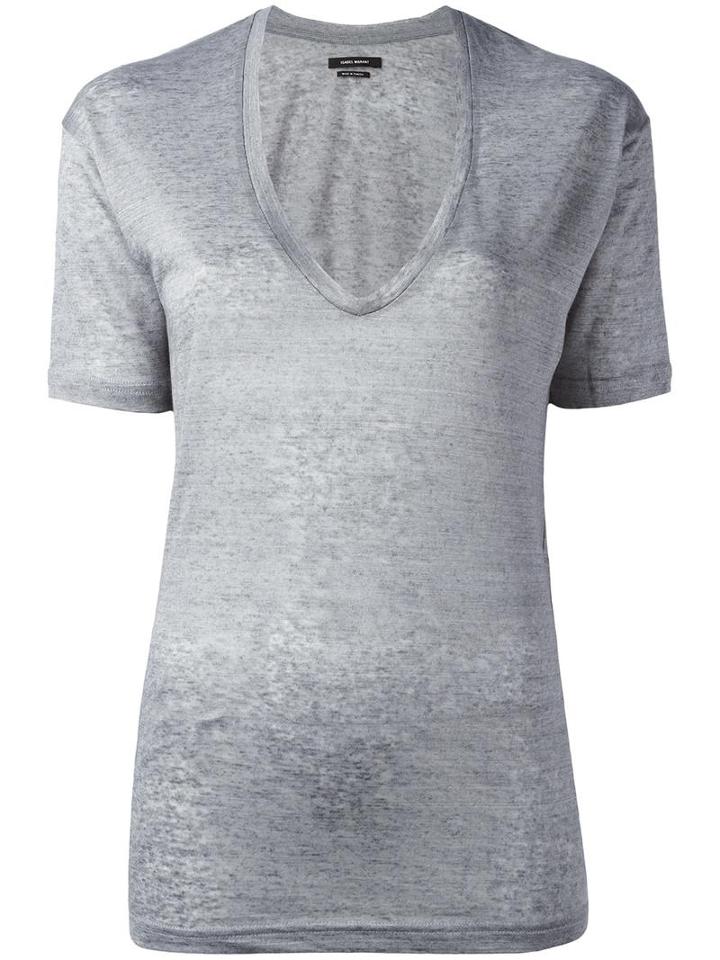 Isabel Marant Maree T-shirt, Women's, Size: Xs, Grey, Linen/flax