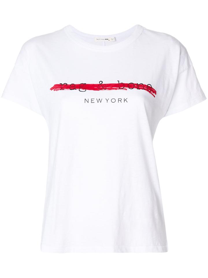 Rag & Bone /jean Logo Print T-shirt - White