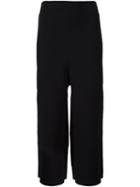 Victor Alfaro Knit Gaucho Trousers, Women's, Size: 2, Black, Polyester/rayon