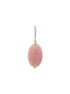 Aurelie Bidermann Scarab Drop Earring - Gold/pink