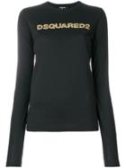Dsquared2 Sequin Logo Print Jumper - Black