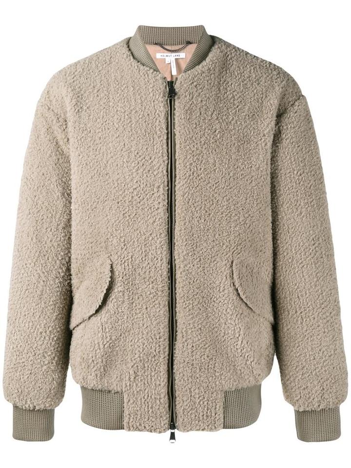 Helmut Lang Shearling Jacket, Men's, Size: Medium, Grey, Polyester/cotton/viscose/lamb Skin