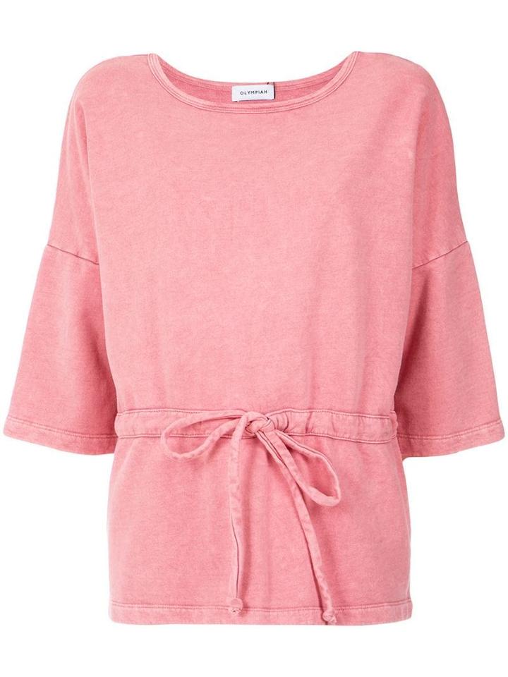 Olympiah Drawstring Sweatshirt - Pink
