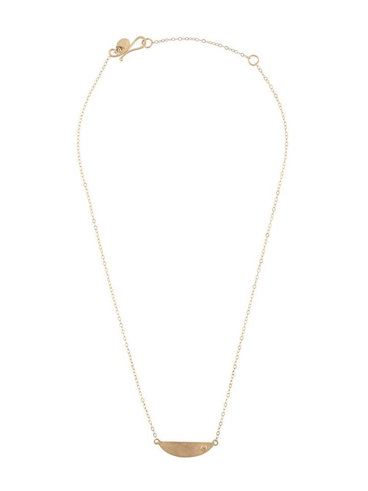 Melissa Joy Manning Mini Collar Necklace With Diamond Detail