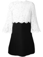Valentino Lace Crepe Couture Dress, Women's, Size: 38, White, Silk/cotton/virgin Wool