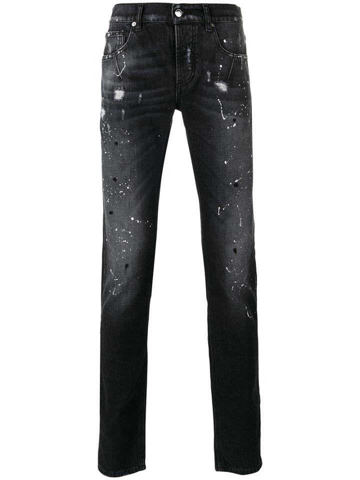Les Hommes Urban Skinny Jeans, Men's, Size: 31, Black, Cotton