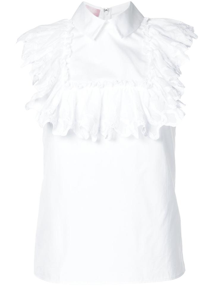 Giamba Classic Sleeveless Shirt - White