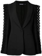 Reinaldo Lourenço Blazer Manga Bordada - Black