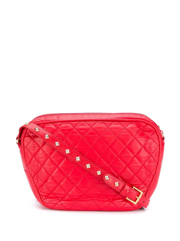 Yves Saint Laurent Pre-owned 1970's Diamond Quilted Shoulder Bag - Red