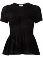 Giamba Pleated Peplum Top
