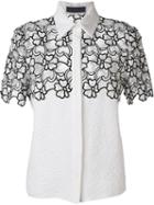 Emanuel Ungaro Contrast Lace Panel Shirt
