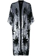 Filles A Papa Sequined Kimono Jacket - Metallic