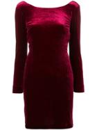 Blanca Velvet Mini Dress - Red