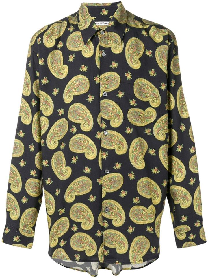 Our Legacy Paisley Print Shirt - Black