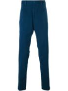 Etro Contrast Pocket Straight Leg Trousers, Men's, Size: 54, Blue, Cotton/spandex/elastane