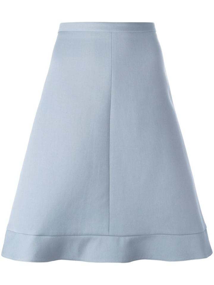 Red Valentino A-line Skirt, Women's, Size: 42, Blue, Cotton/viscose
