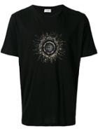 Saint Laurent Embellished Logo Print T-shirt - Black