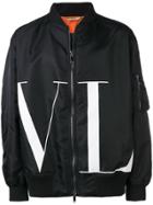 Valentino Vltn Bomber Jacket - Blue