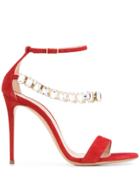 Casadei Blade Luxe Sandals - Red