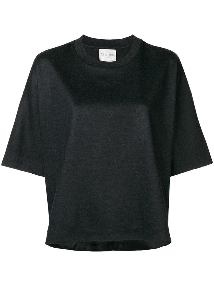 Forte Forte Drop Shoulder Top - Black