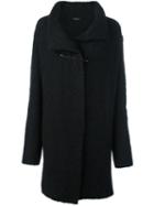 Ann Demeulemeester Safety Pin Cardi-coat, Women's, Size: 38, Black, Acrylic/nylon/spandex/elastane/wool