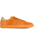 Tod S Low-top Sneakers, Men's, Size: 10, Yellow/orange, Suede/leather/rubber