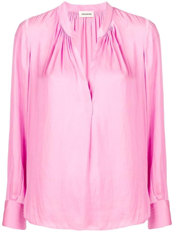 Zadig & Voltaire Tink Blouse - Pink & Purple