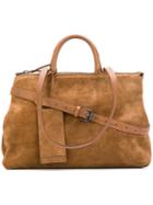 Marsèll - Tag Detail Tote - Women - Suede - One Size, Brown, Suede