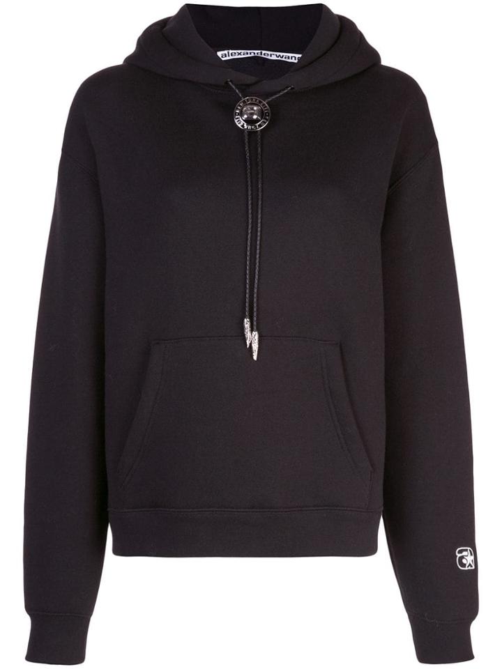 Alexander Wang Bolo-drawstring Hoodie - Black