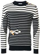 Jw Anderson Toggle Detail Marinière Jumper - Blue