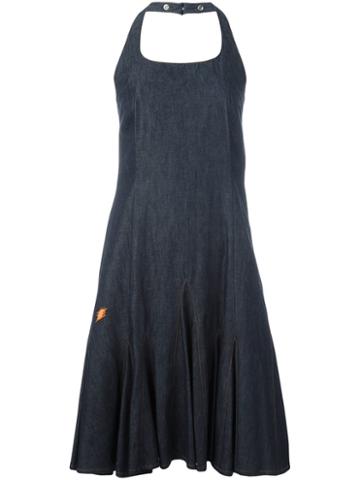 Walter Van Beirendonck Vintage Halter Denim Dress