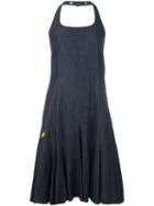 Walter Van Beirendonck Vintage Halter Denim Dress