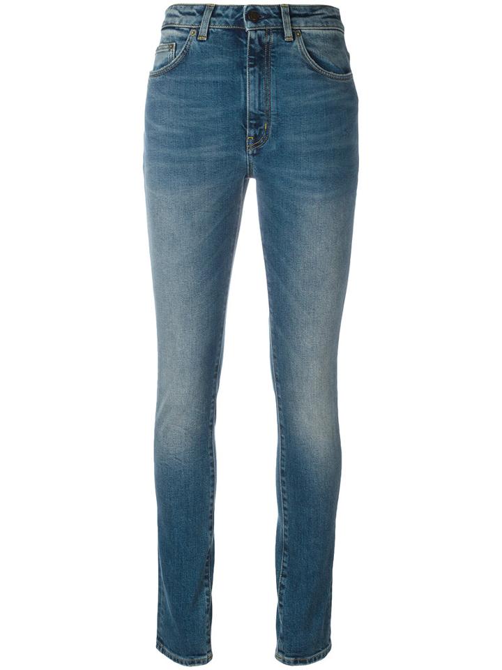 Saint Laurent - Skinny Jeans - Women - Cotton/spandex/elastane - 28, Blue, Cotton/spandex/elastane