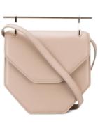 Metallic Handle Shoulder Bag - Women - Calf Leather - One Size, Nude/neutrals, Calf Leather, M2malletier