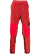 Stone Island Patchwork Utility Trousers - Red