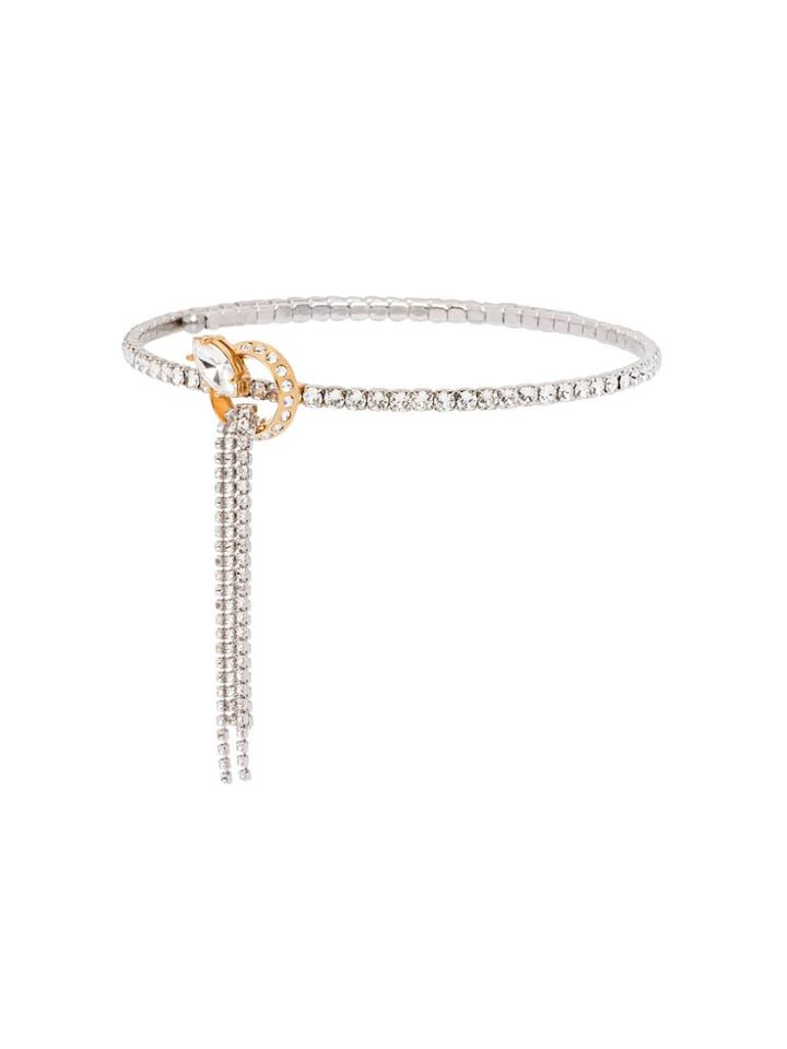 Miu Miu New Crystal Jewels Choker - Metallic