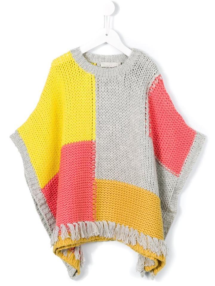 Stella Mccartney Kids 'agnes' Patchwork Poncho, Girl's, Size: 10 Yrs