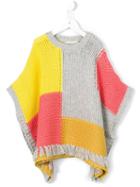 Stella Mccartney Kids 'agnes' Patchwork Poncho, Girl's, Size: 10 Yrs