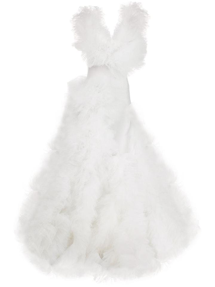 Loulou Cloud Tulle Gown - White