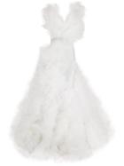 Loulou Cloud Tulle Gown - White