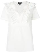 A.p.c. Embroidered Blouse - White