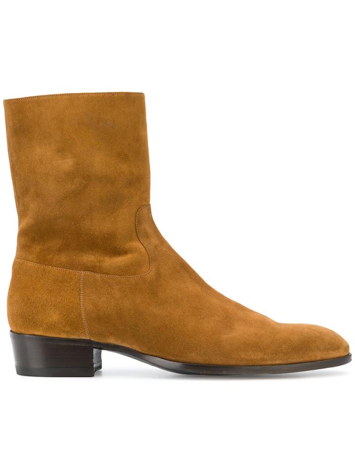 Barbanera Side Zip Boots - Brown