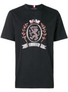 Tommy Hilfiger Tartan Logo T-shirt - Black