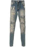 Represent Repaired Selvadge Jeans - Blue