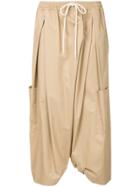 Bassike Voluminous Twill Trousers - Nude & Neutrals