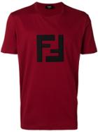 Fendi Double F Logo T-shirt - Red