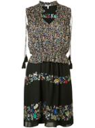 Derek Lam 10 Crosby - Floral Print Dress - Women - Silk - 10, Black, Silk