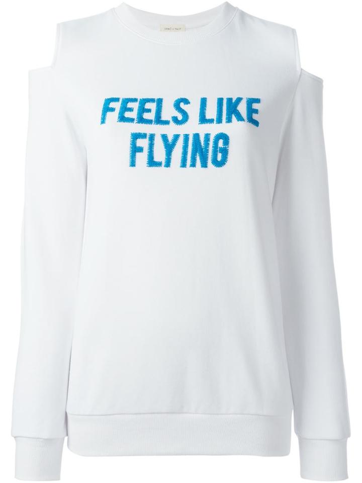Steve J & Yoni P Cold Shoulder Sweatshirt
