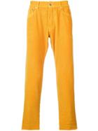 President's Icarus Corduroy Cropped Trousers - Yellow & Orange